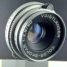 Voigtlander COLOR-SKOPAR 50 mm F2.8 obiettivo VITESSA attacco T fotocamera pellicola 35 mm RARA