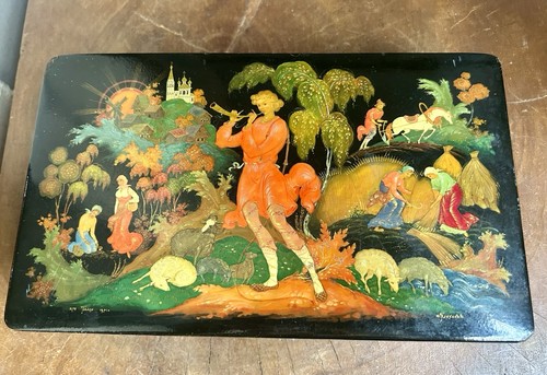 Palekh 1971 russian lacquer - palekh,