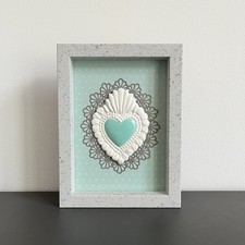 Cuore sacro cornice ex-voto