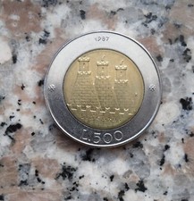 MONETA DA 500 LIRE DI SAN