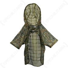 Flecktarn Ghillie Sniper Cape - mantello stampa mimetica per paintball da esterno softair