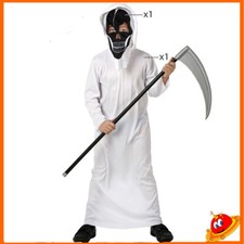 COSTUME HALLOWEEEN RAGAZZO BAMBINO VESTE BIANCA FANTASMA STREGONE