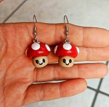 Orecchini funghetti kawaii
