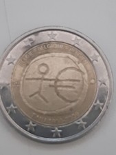 moneta 2 euro rara Belgio con omino stilizzato uem 1999-2009 numismatica