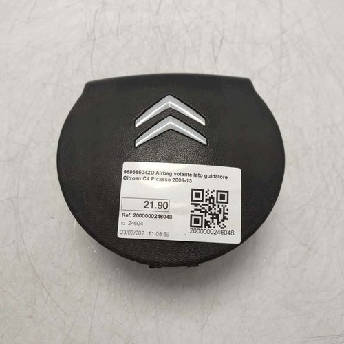 96866504zd airbag volante - airbag, lato