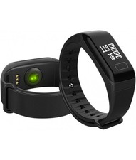 Smartband Fitness Tracker Cardiofrequenzimetro Bluetooth Nero Uomo Donna IP67
