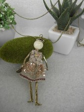 COLLANA LUNGA CIONDOLO BAMBOLINA FASHION DOLL BIJOUX LONG NECKLACE