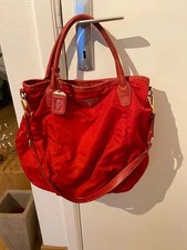 Borsa Prada nylon rossa manici