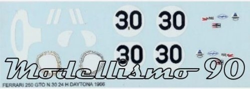 Decal ferrari 250 gto - decal,