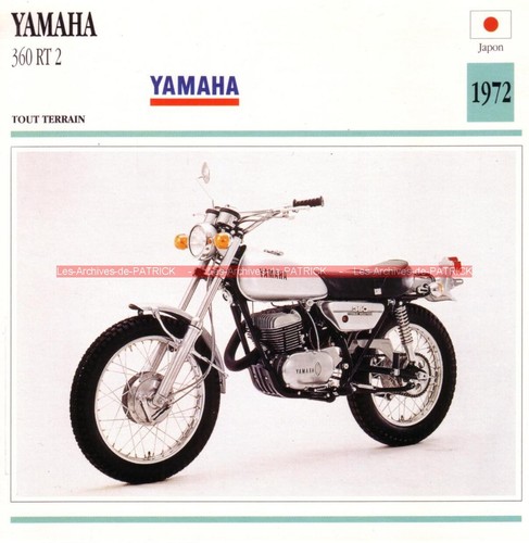 Yamaha 360 rt2 1972 - yamaha, rt-2