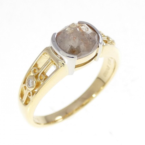 Autentico anello con - , diamanti