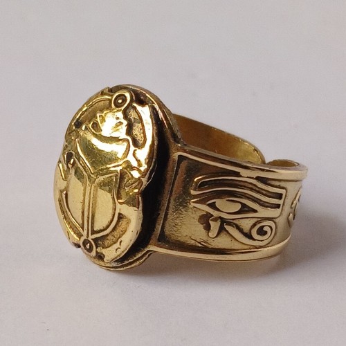 Anello scarabeo egiziano stile