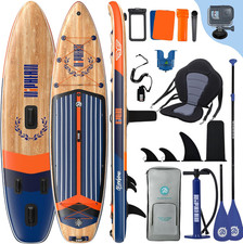 (Extra Grande) Tavola SUP Gonfiabile per 2+1 Persone/Famiglia, Stand up Paddle B