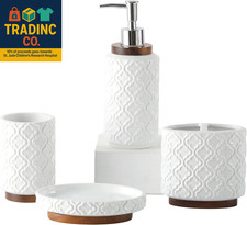 Set accessori bagno 4 pezzi in