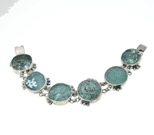 Bracciale romano vetro - romano, in