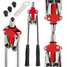 Rivettatrice manuale 3 testine 2,4- 4,8mm doppio manico lungo 540 mm rivettatura