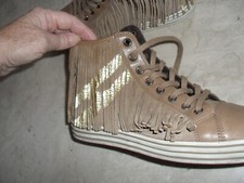 PARTICOLARI E RARE  SCARPE HOGAN Sneakers Alte  ORIGINALI n. 37,5   IN PELLE