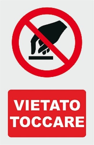 Cartello segnaletico vietato - cartello,