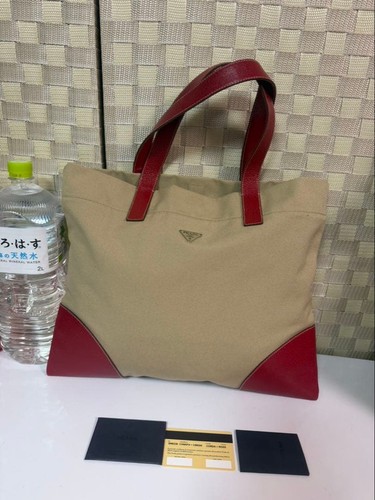 Borsa prada canvas - prada, leather