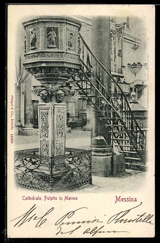 Messina cattedrale pulpito - messina,, cattedrale,