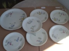 ANTICO SET PIATTO TORTA + 6