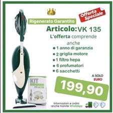 FOLLETTO VK 135 ORIGINALE CON