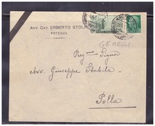 Busta Italia Regno Tariffa 50 c. Valori Gemelli 25  S. Antonio Imperiale WDD4185