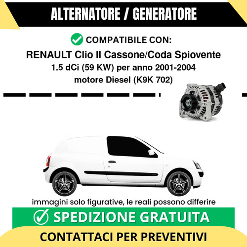 Alternatore renault clio - alternatore,