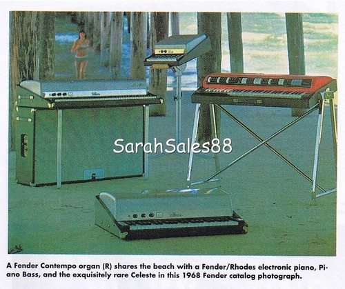 Fender rhodes piano celeste - rhodes, piano,