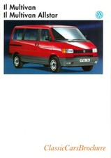 Brochure Depliant Volkswagen T4 Multivan - Multivan Allstar 1993 ITA 20 pag