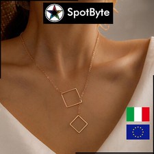 Collana Donna Quadrati