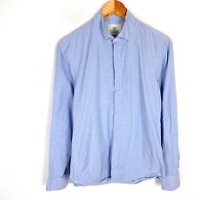 Camicia uomo SCOTCH & SODA taglia S regular fit blu a pois colletto largo ela...