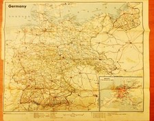 GERMANY - CARTINA GEOGRAFICA VINTAGE 