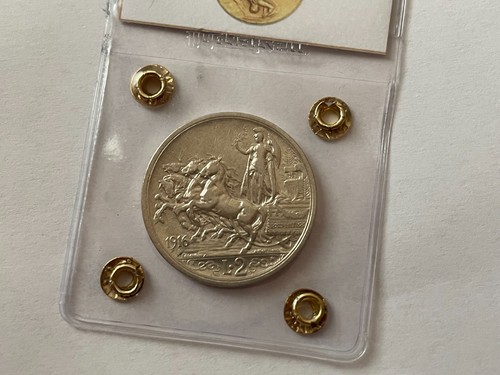 Moneta lire 1916 quadriga - lire,