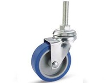Ruote forcella gomma blu - gomma,