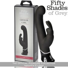 Fifty Shades of Grey G-Spot Rabbit Vibrator - Greedy Girl, Double Stimulation