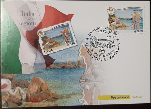 Cartolina regioni italia - regioni,