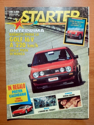 Starter 1986 aprile - starter, n°