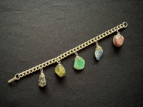 Bracciale vintage agata - bracciale, gemme