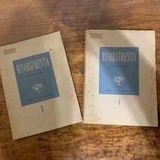 Risorgimento Rivista mensile Anno I numero 1 e 4 1946