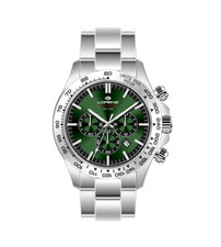 Orologio da Polso Lorenz 26175DD Crono Professional Uomo Acciaio Verde
