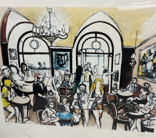 RENATO GUTTUSO - LITOGRAFIA - 60 x 67 - CAFFE GRECO