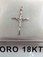 Croce in oro bianco 750 18 kt