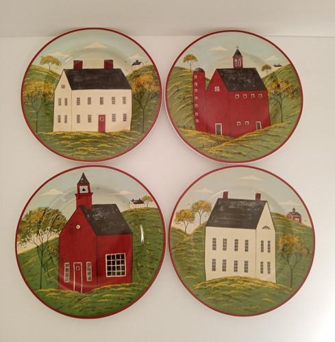 Set piatti insalata vintage - set, 4