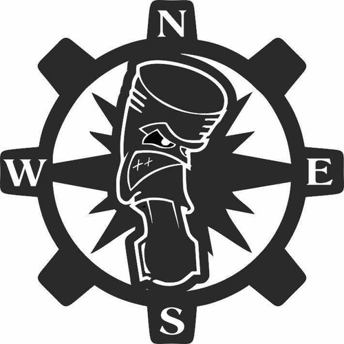 Adesivi rosa dei venti - dei,