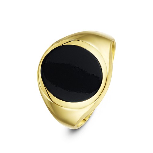 Anello signet ovale oro - ovale,