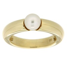 Anello oro perla donna orolino anello 585/- oro Akoya perla coltivata donna l...