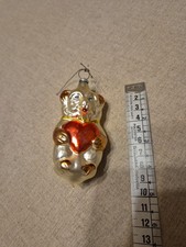 vintage anni 50_60 pallina di natale in vetro orsacchiotto cm 10 bella