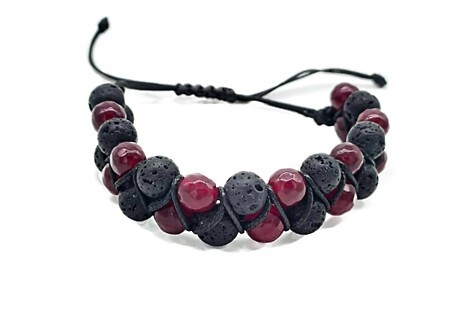 Bracciale uomo giada rubino - uomo,