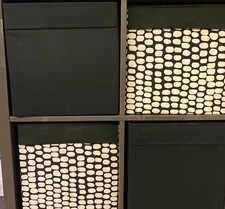 (Lotto di 4) Scatola portaoggetti Ikea DRONA adatta per Kallax Expedit 13x15x13" nera